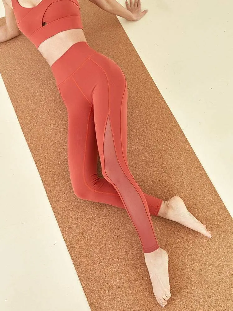 メッシュ入り パンツ レギンス