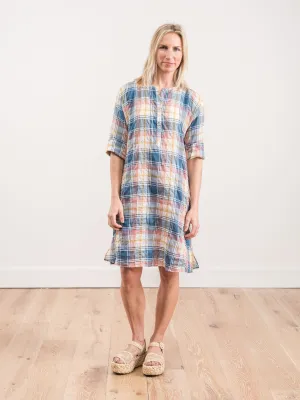 0026W dress - blue madras