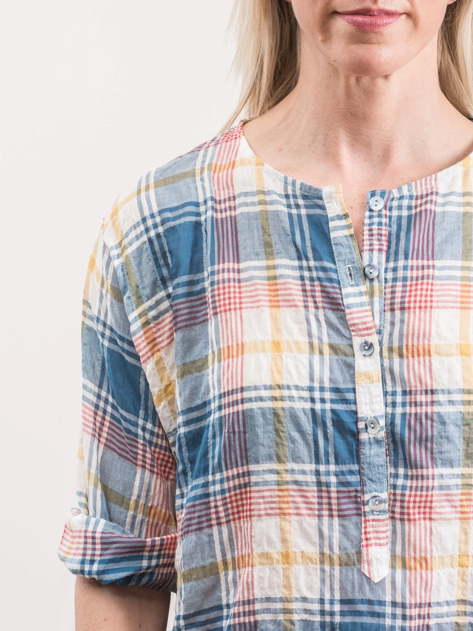 0026W dress - blue madras