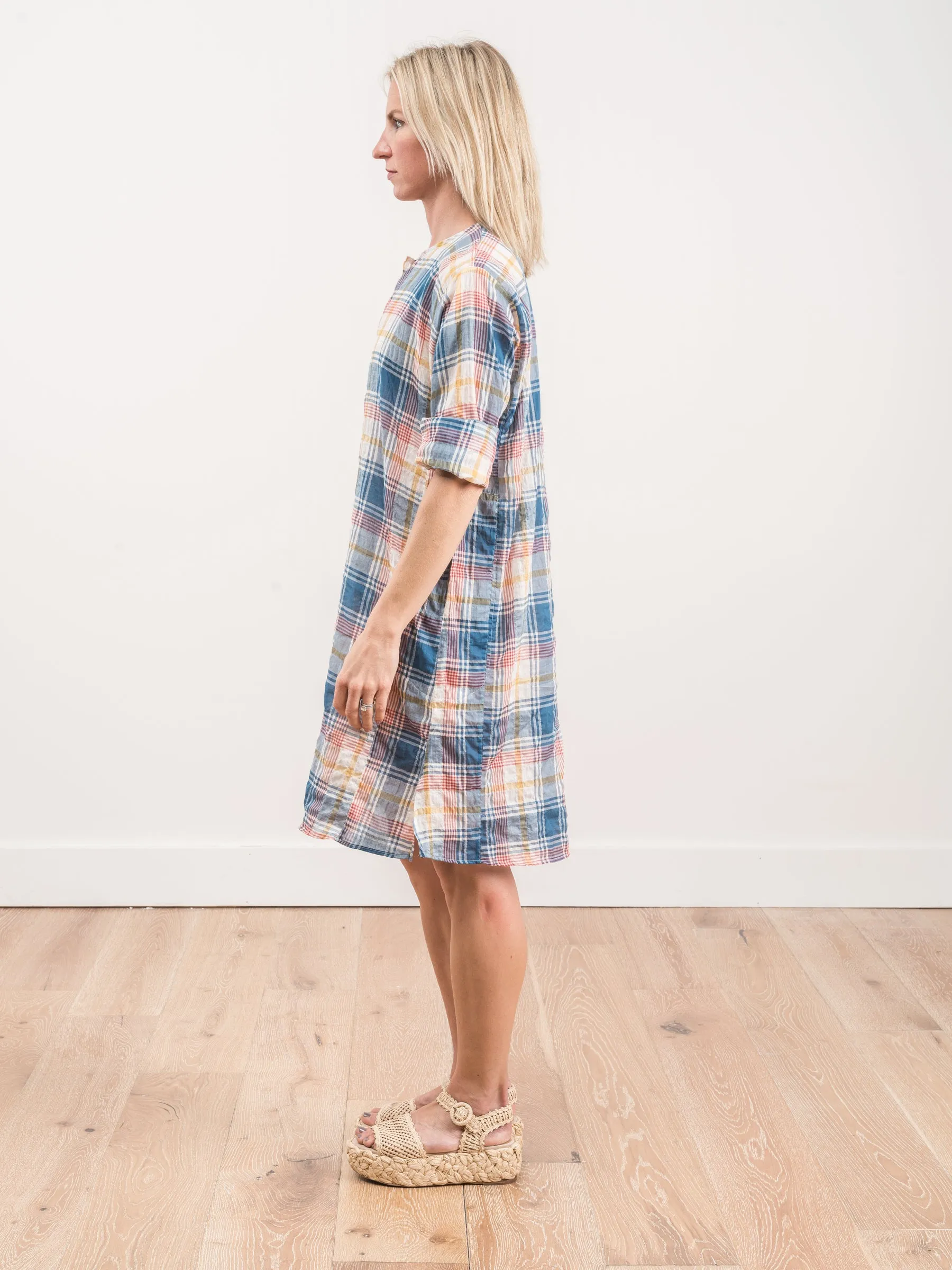 0026W dress - blue madras