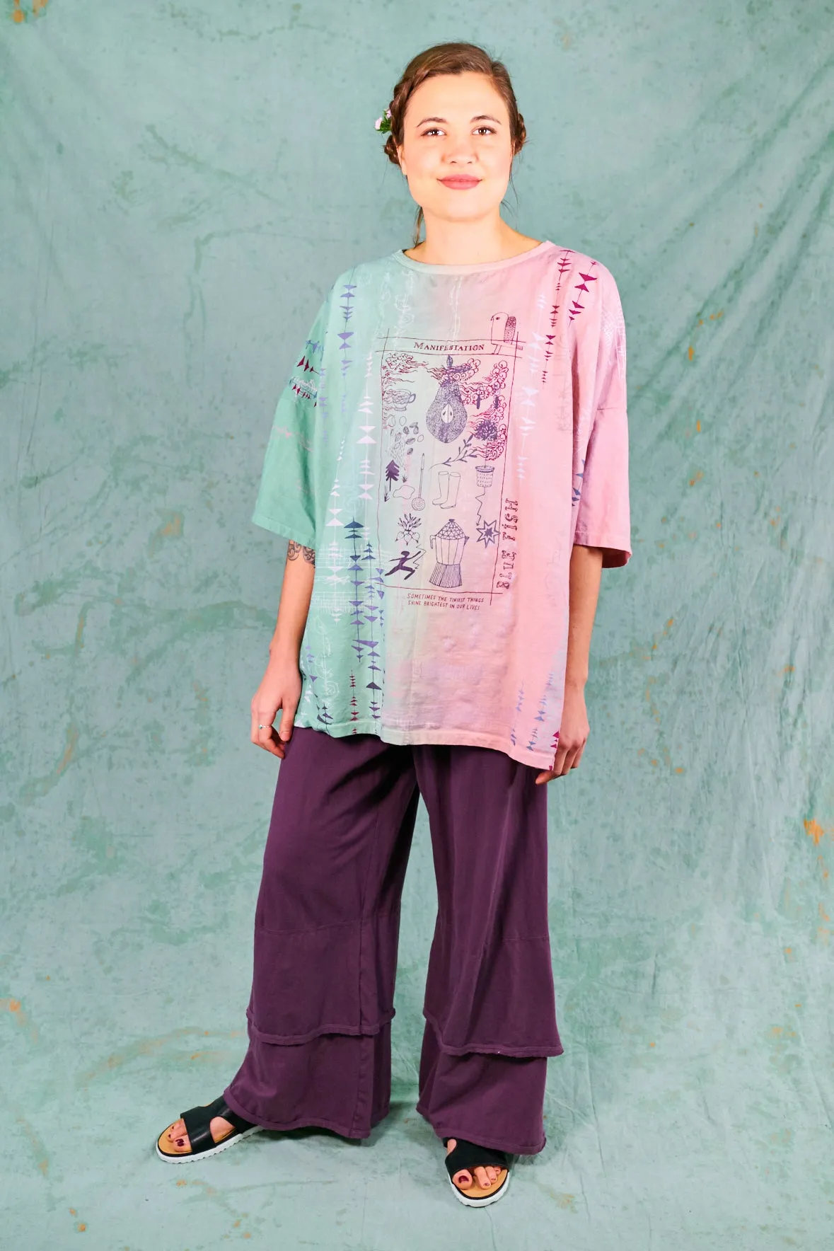 1236HD Line Tee-Honeydew-Garden Party