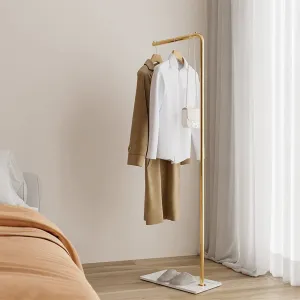18'' Wide Metal Freestanding Coat Rack Everly Quinn Color: Gold
