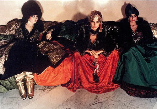 1976-77 Yves Saint Laurent Red Russian Collection Skirt