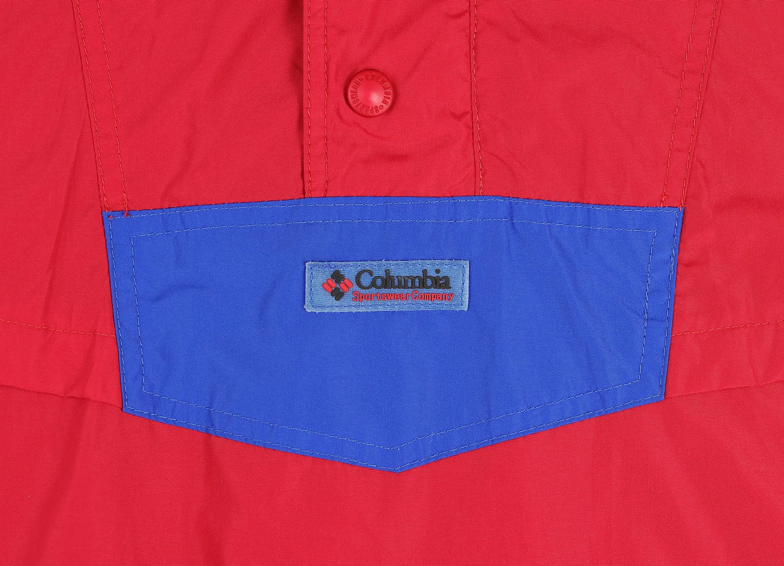 90s Columbia Hooded Rain Jacket - Red - M