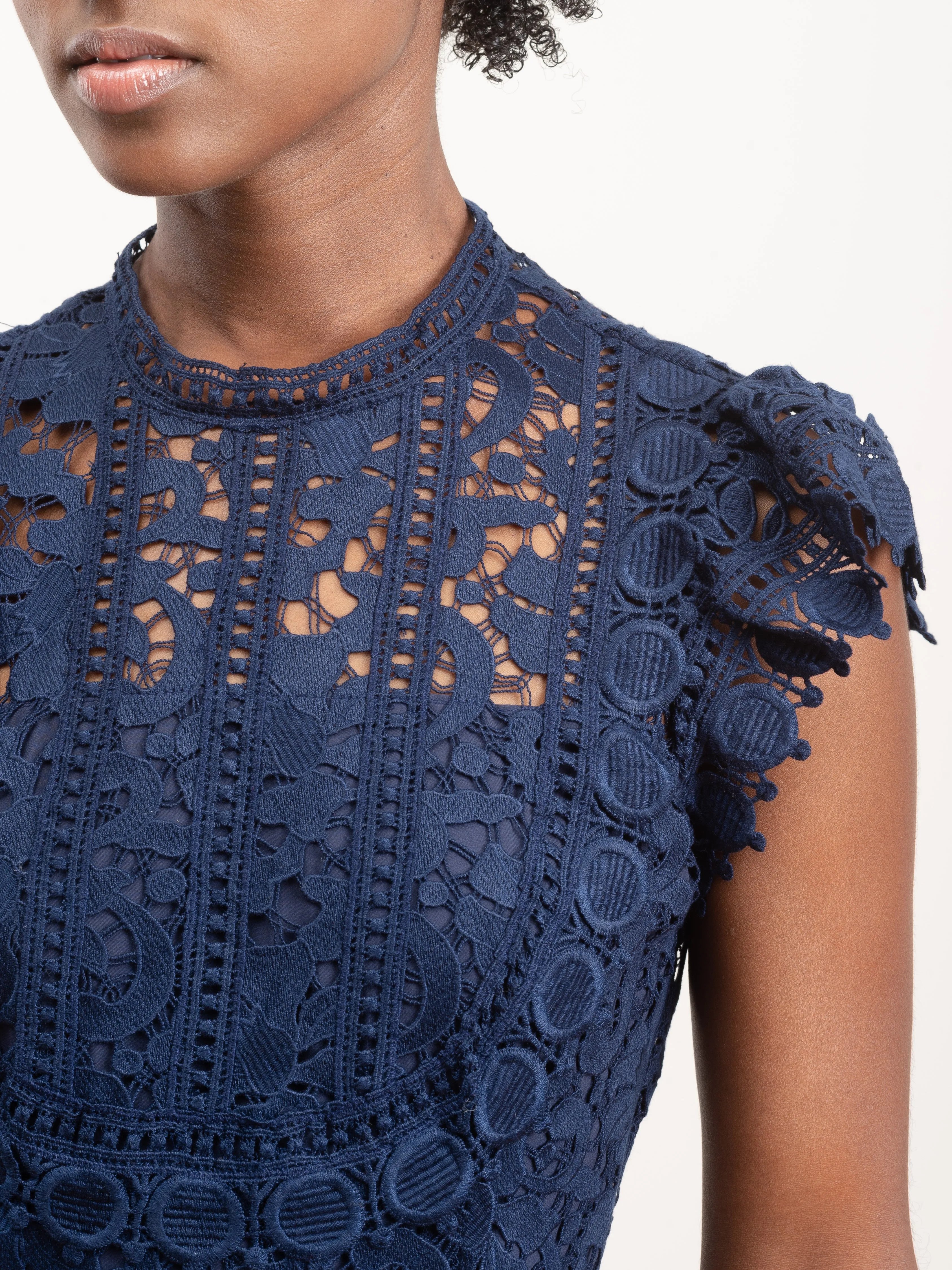 abby puff sleeve short dress