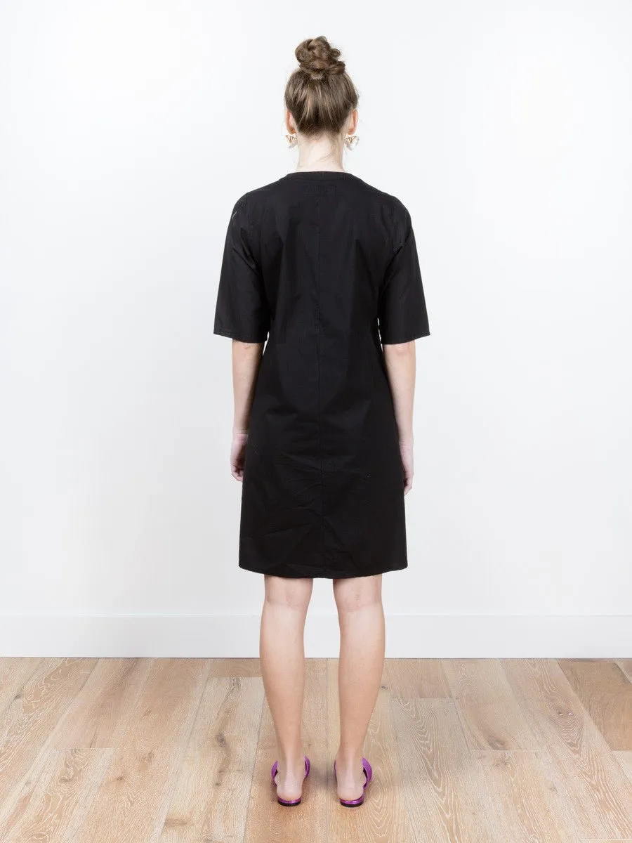 abito pigi dress - black