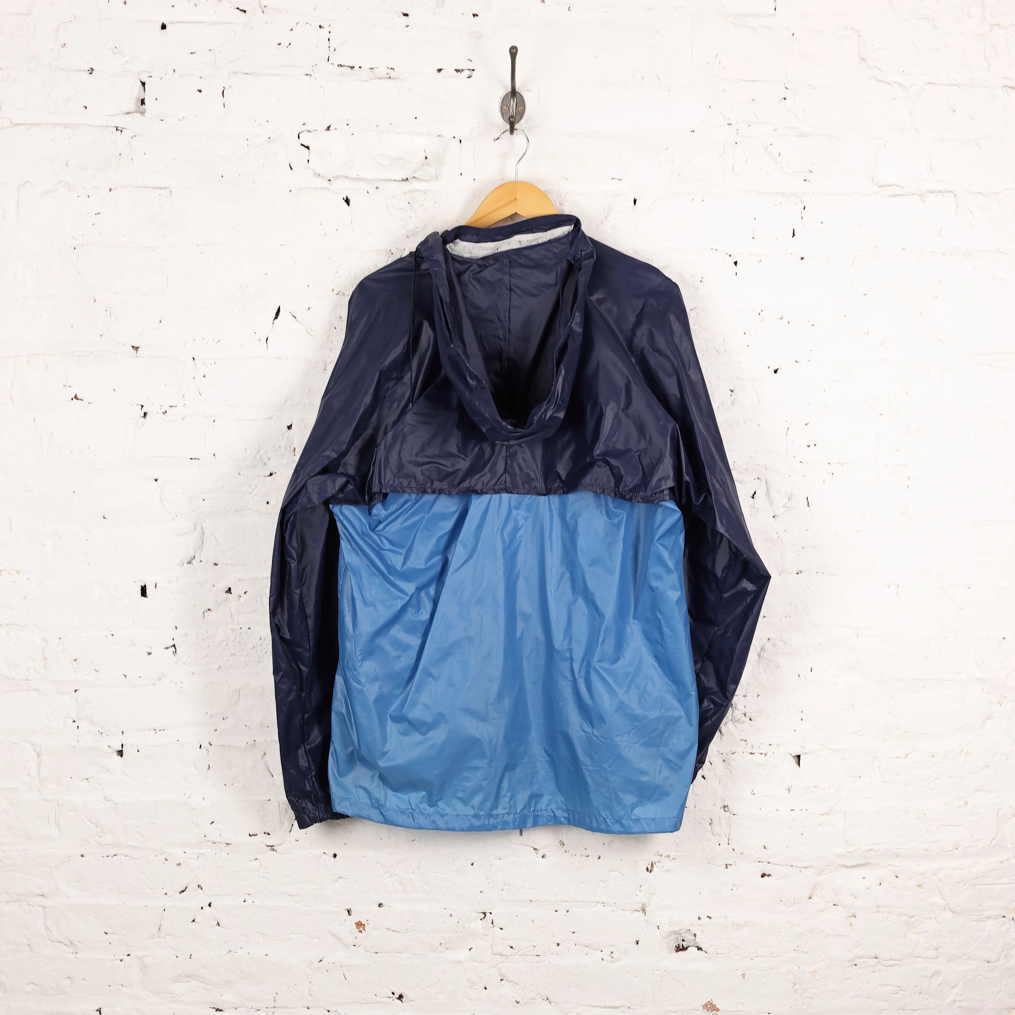 Adidas 90s Cagoule Pac a Mac Rain Jacket - Blue - M