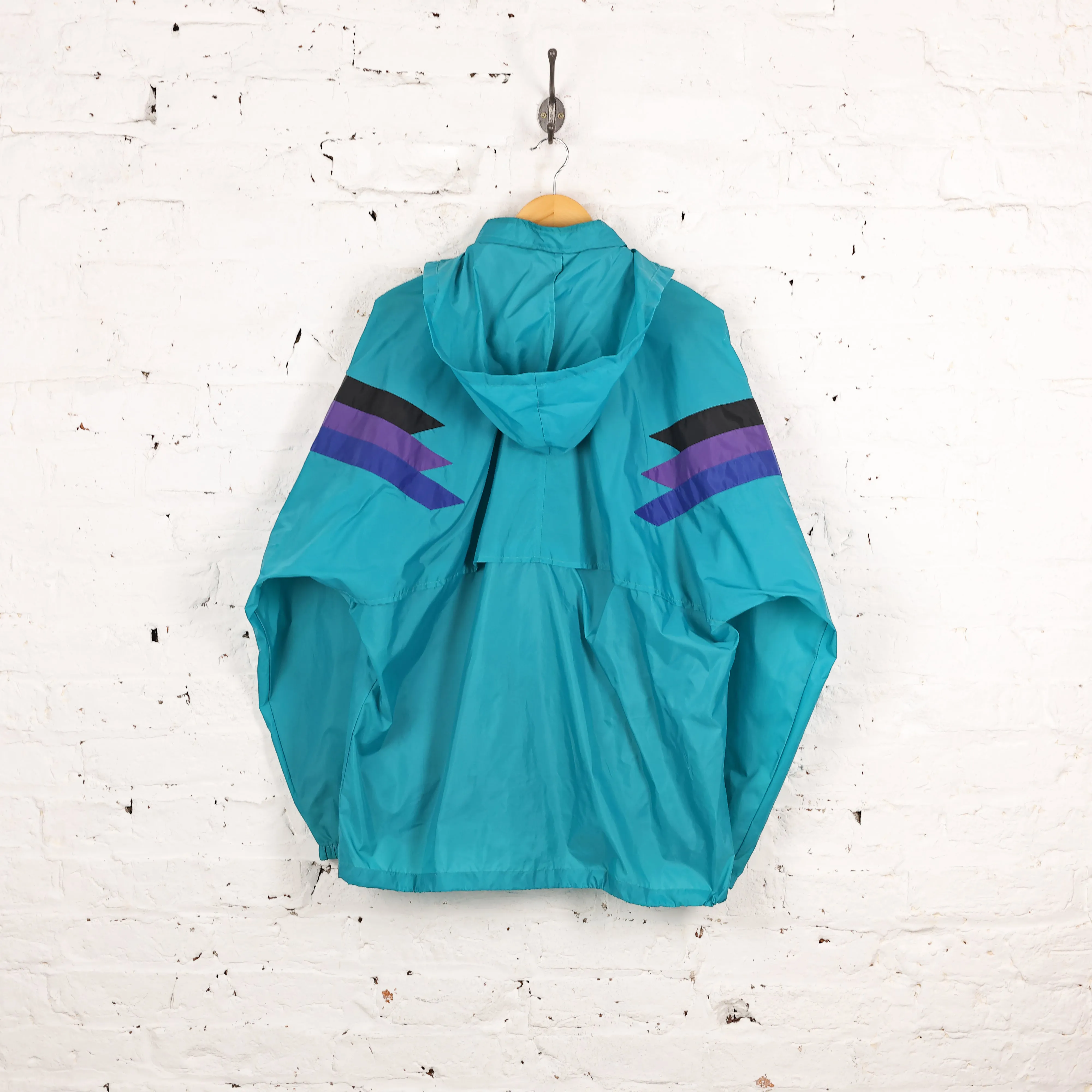 Adidas Cagoule Pac a Mac Rain Jacket - Green - L