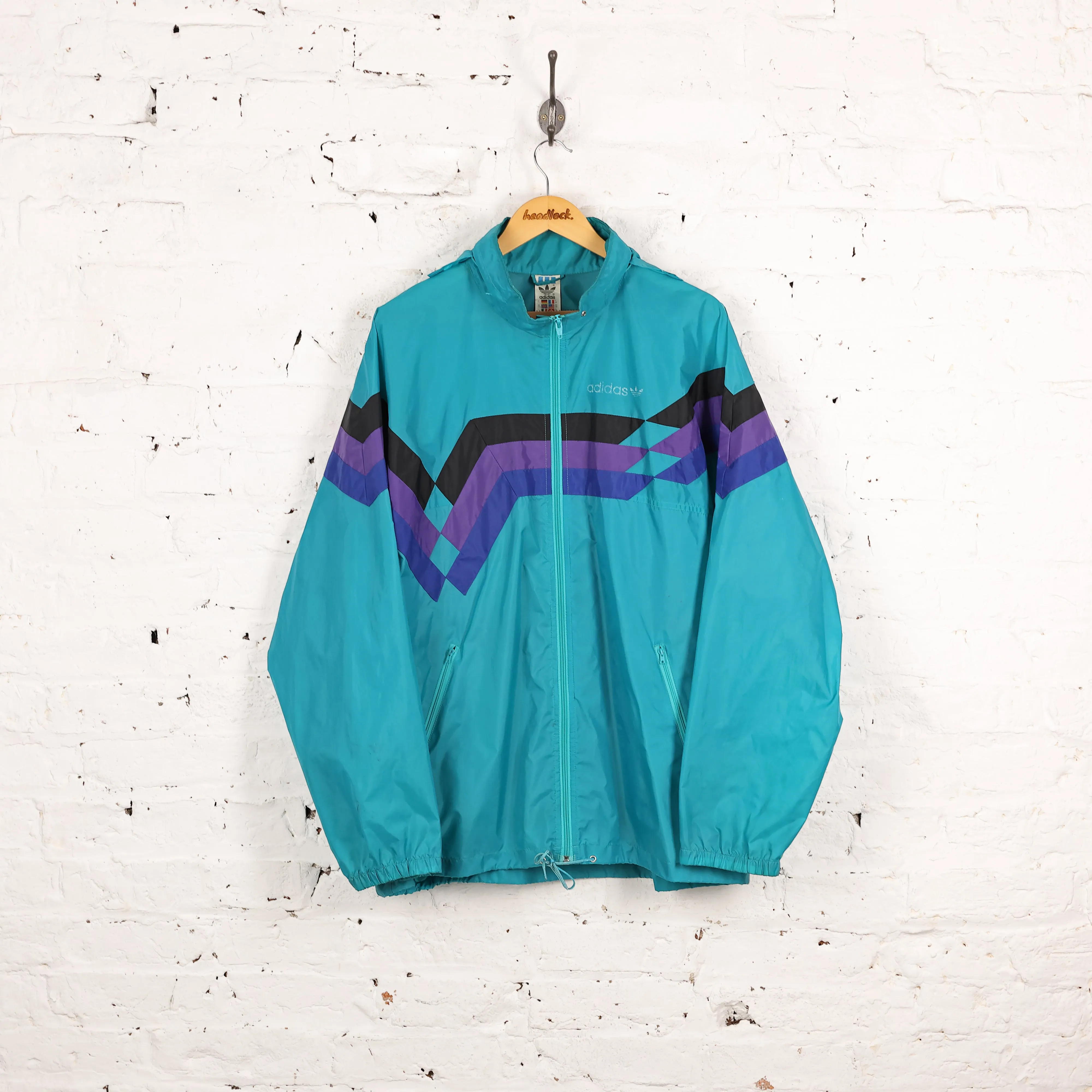Adidas Cagoule Pac a Mac Rain Jacket - Green - L