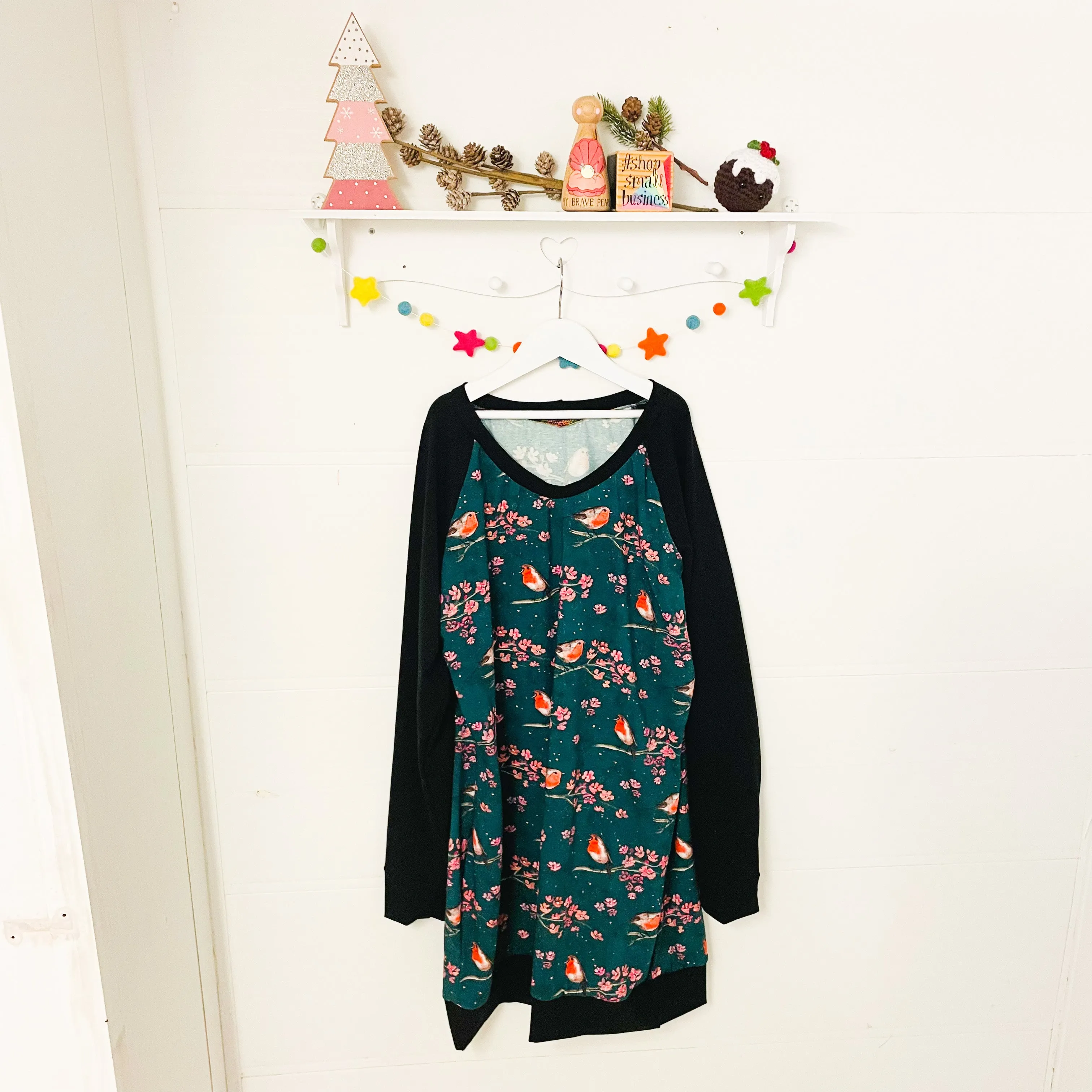 Adults Raglan Tunic Length Jumper - Curve Fit