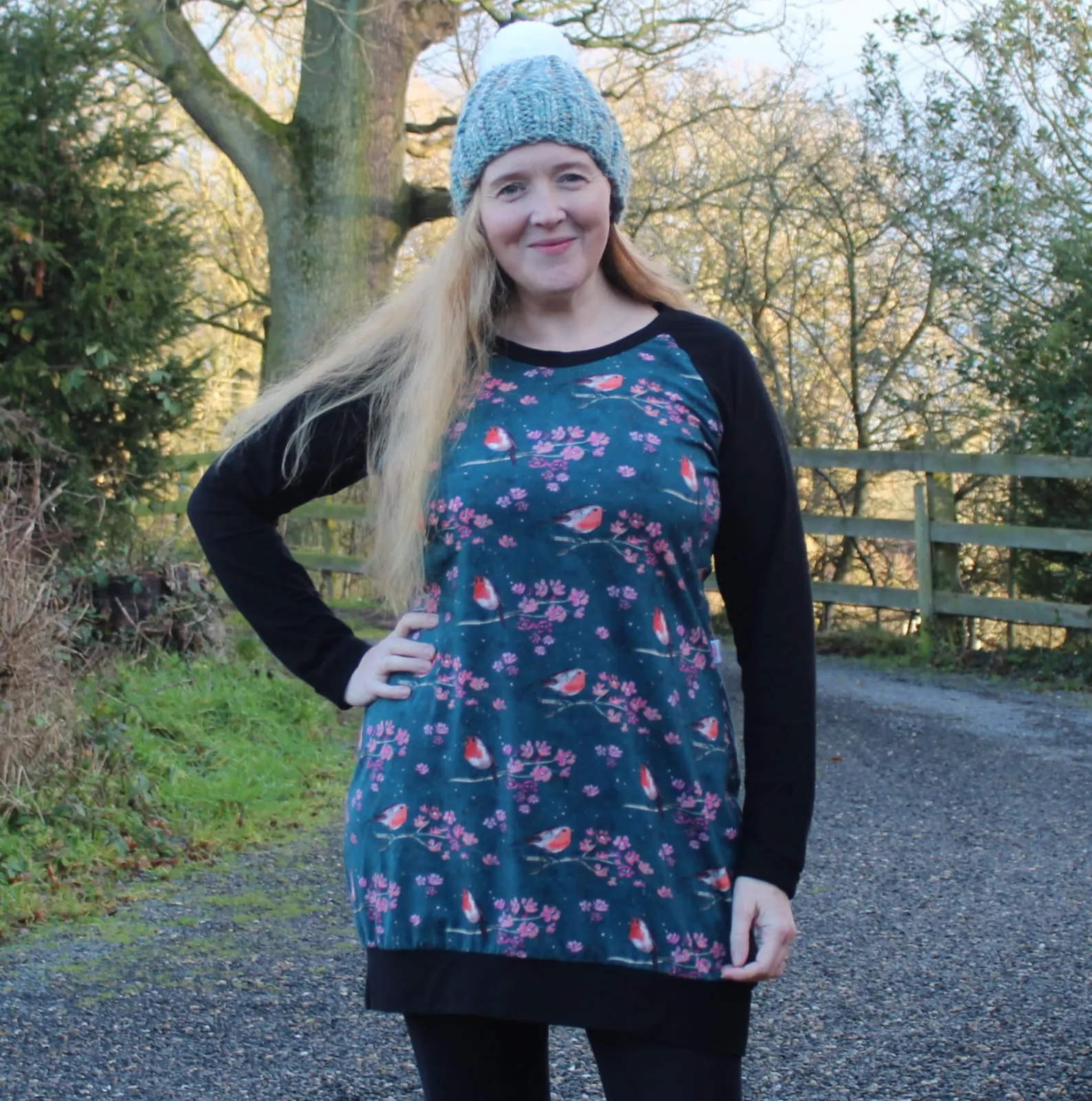 Adults Raglan Tunic Length Jumper - Curve Fit