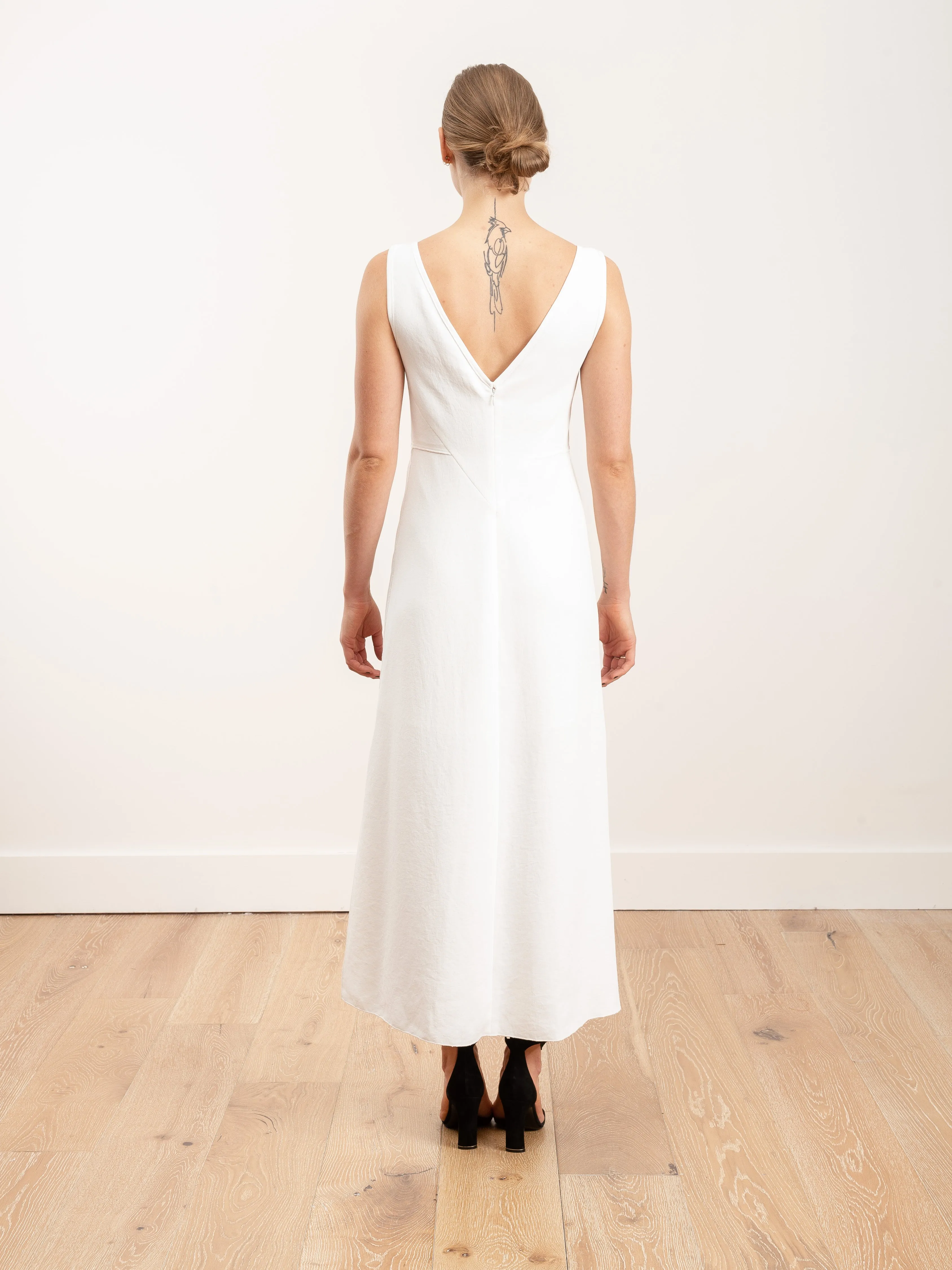 agate dress - white
