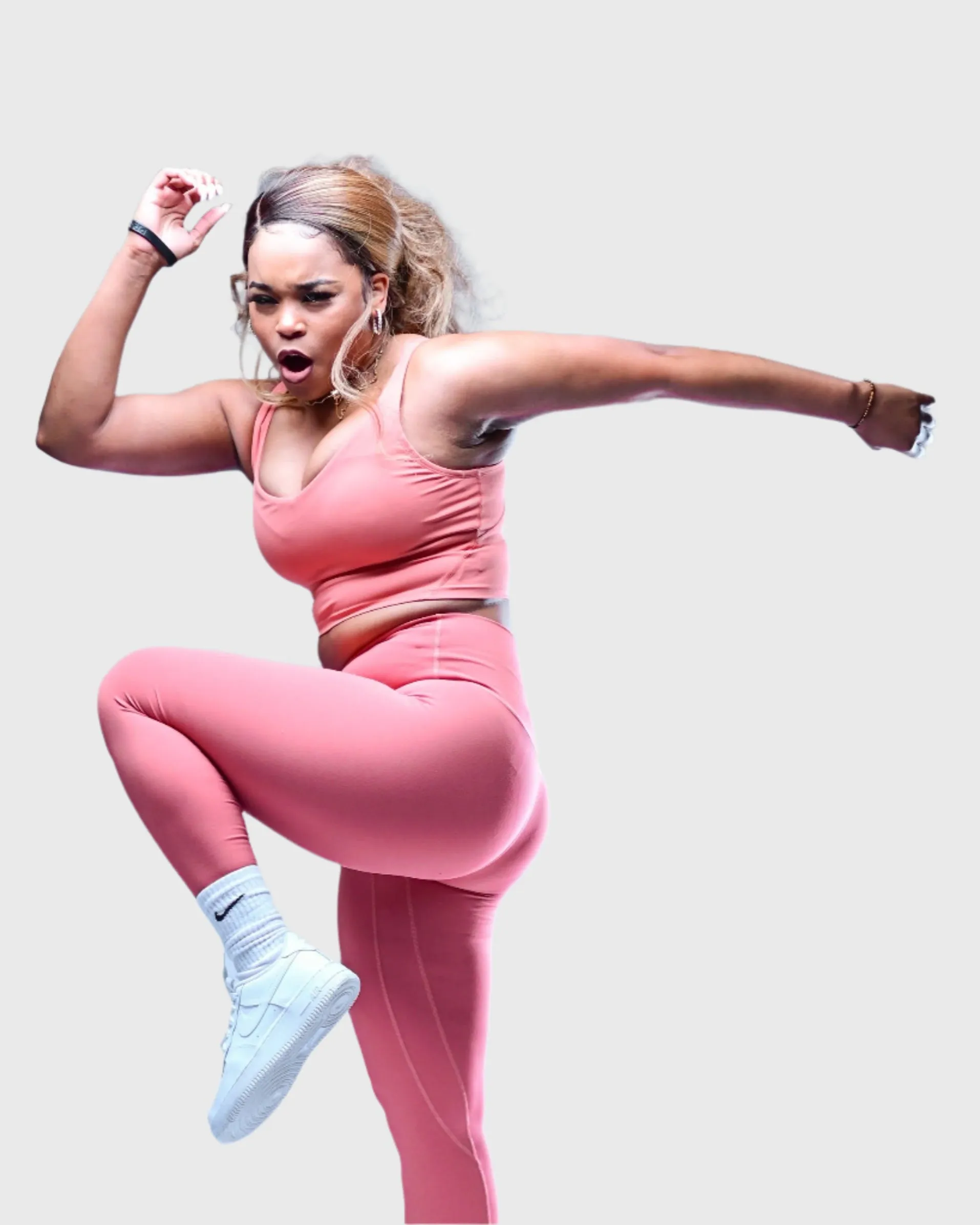 Aha Leggings - Salmon