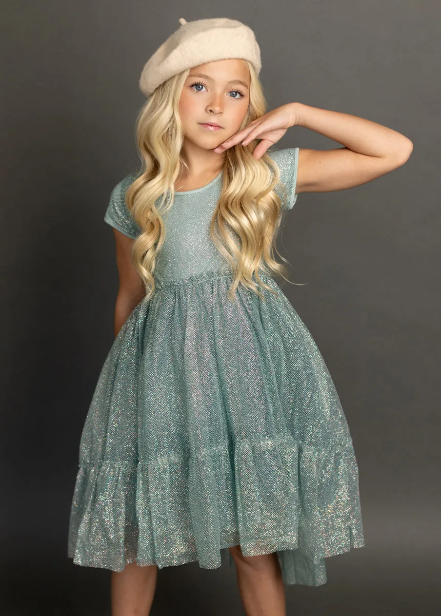 Andra Dress in Smokey Teal