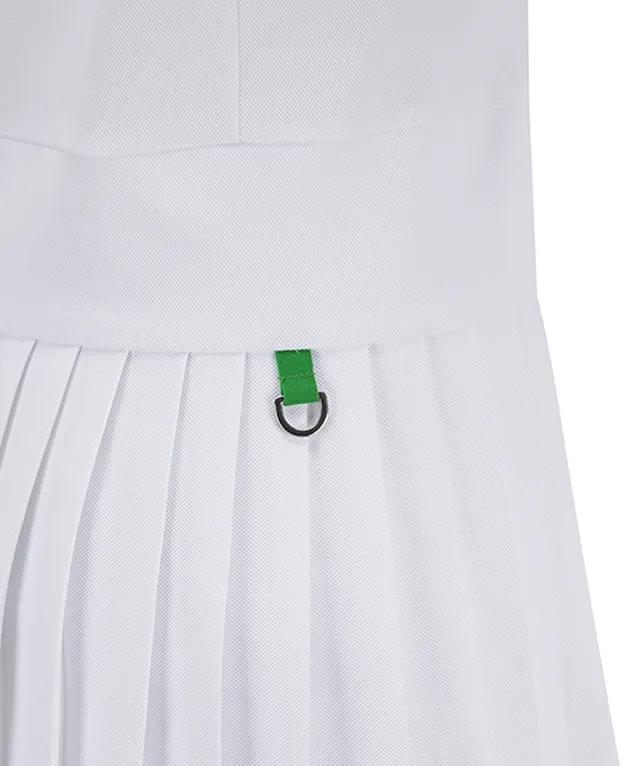ANEW Golf: Women Pleated Skirt Pique Dress - White