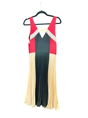 Anthropologie blockprint jumper dress NWT red/cream/blk 6