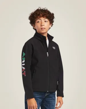 Ariat Unisex Black Mexico Youth Team SoftShell Jacket