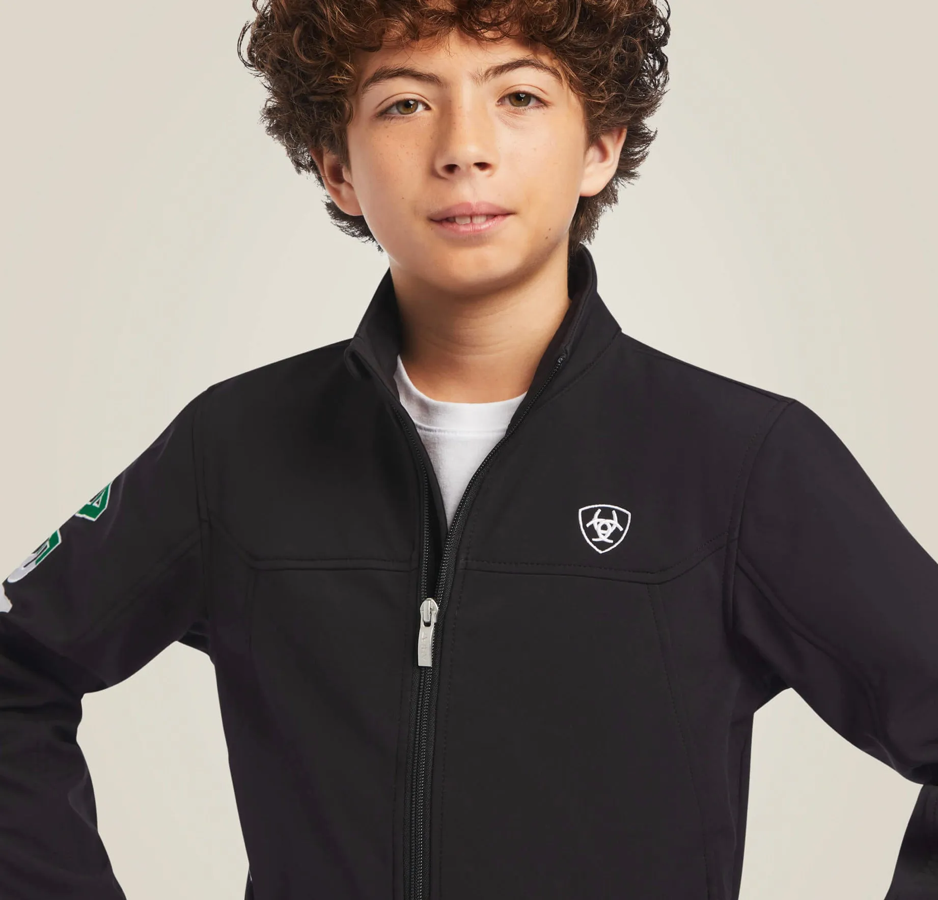 Ariat Unisex Black Mexico Youth Team SoftShell Jacket