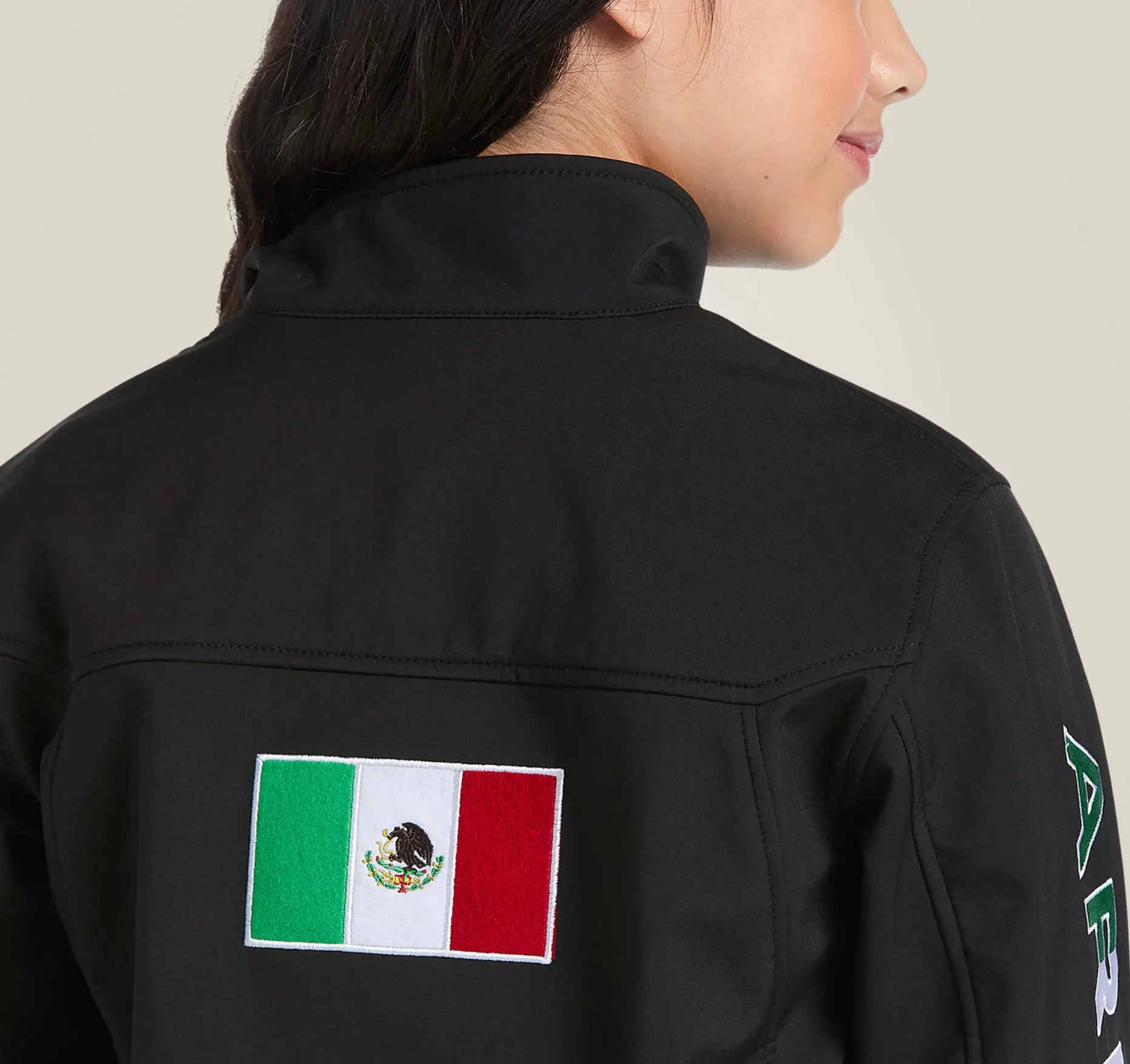 Ariat Unisex Black Mexico Youth Team SoftShell Jacket