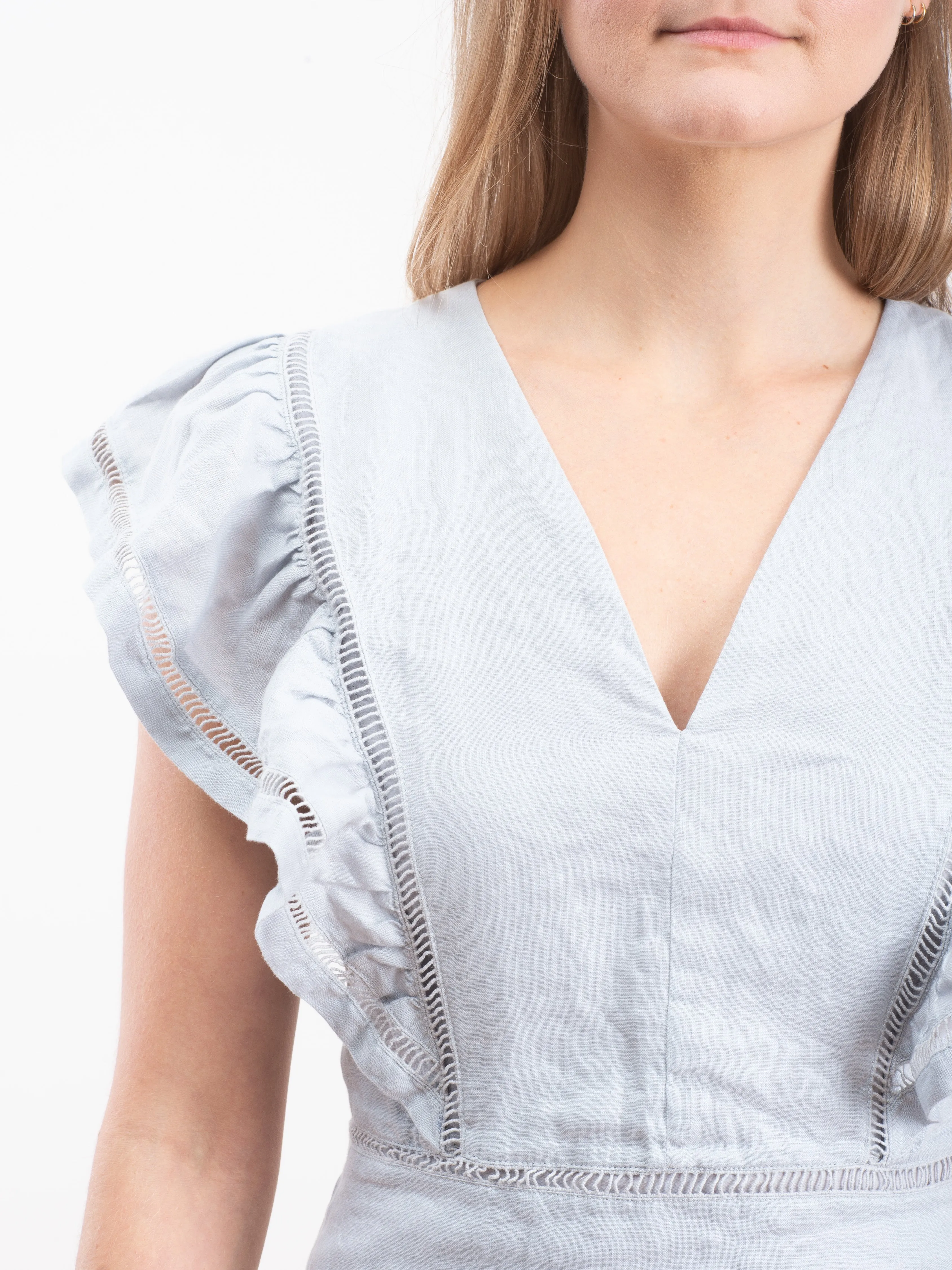 audrey dress - greyish blue
