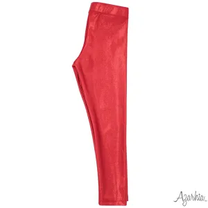 Azarhia Shimmer Leggings Red