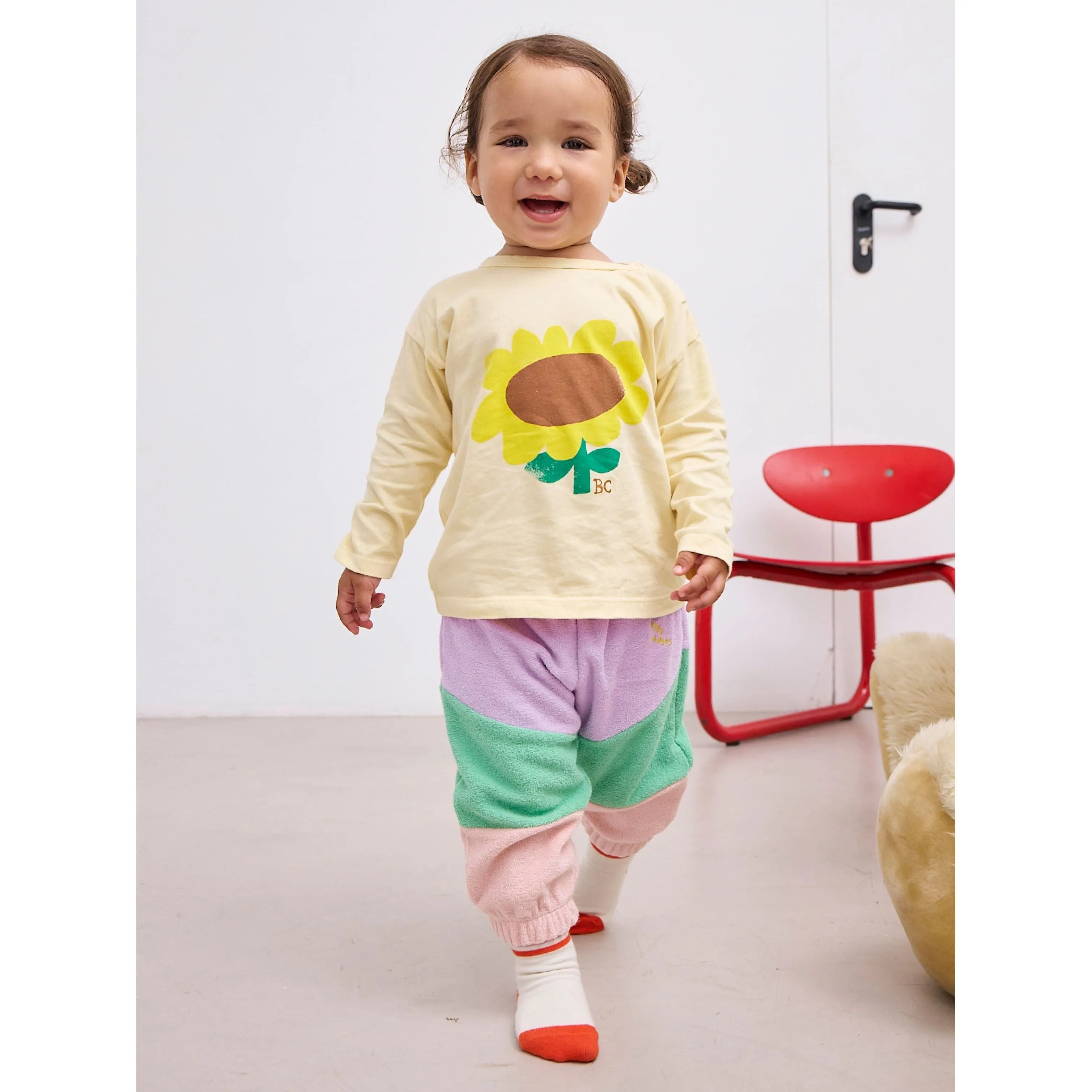 Baby Lila Color Block Jogging Pants