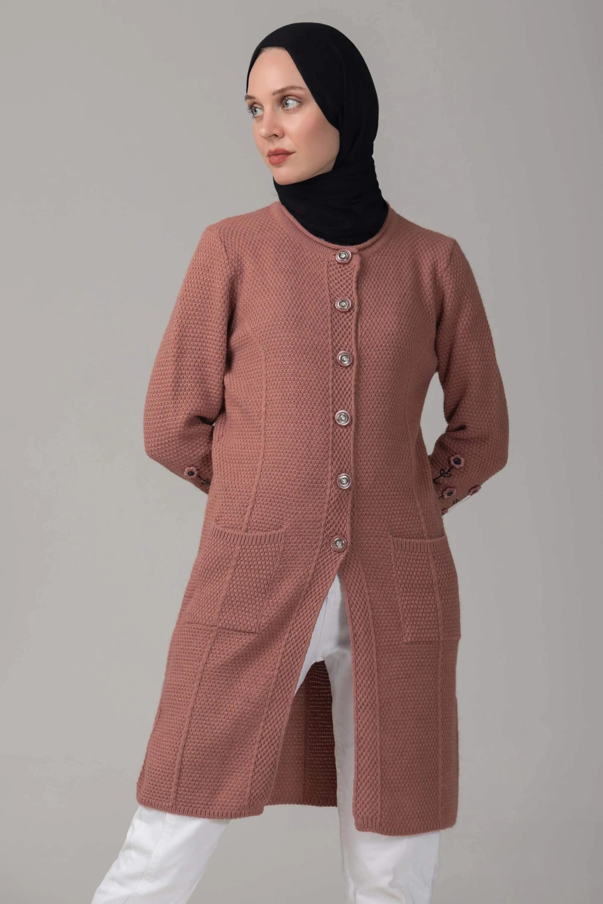 Bahija Modest Sweatshirt | Dusky Pink