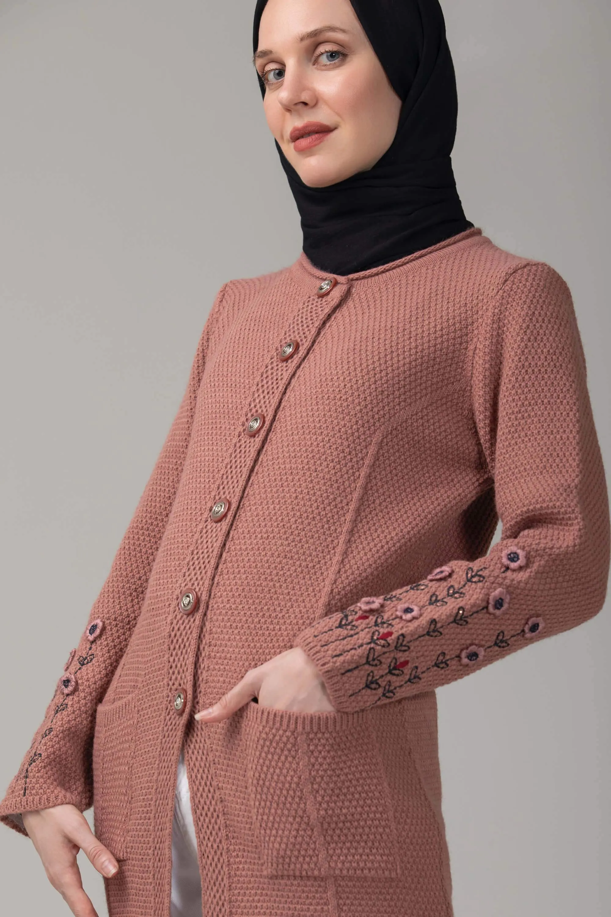 Bahija Modest Sweatshirt | Dusky Pink