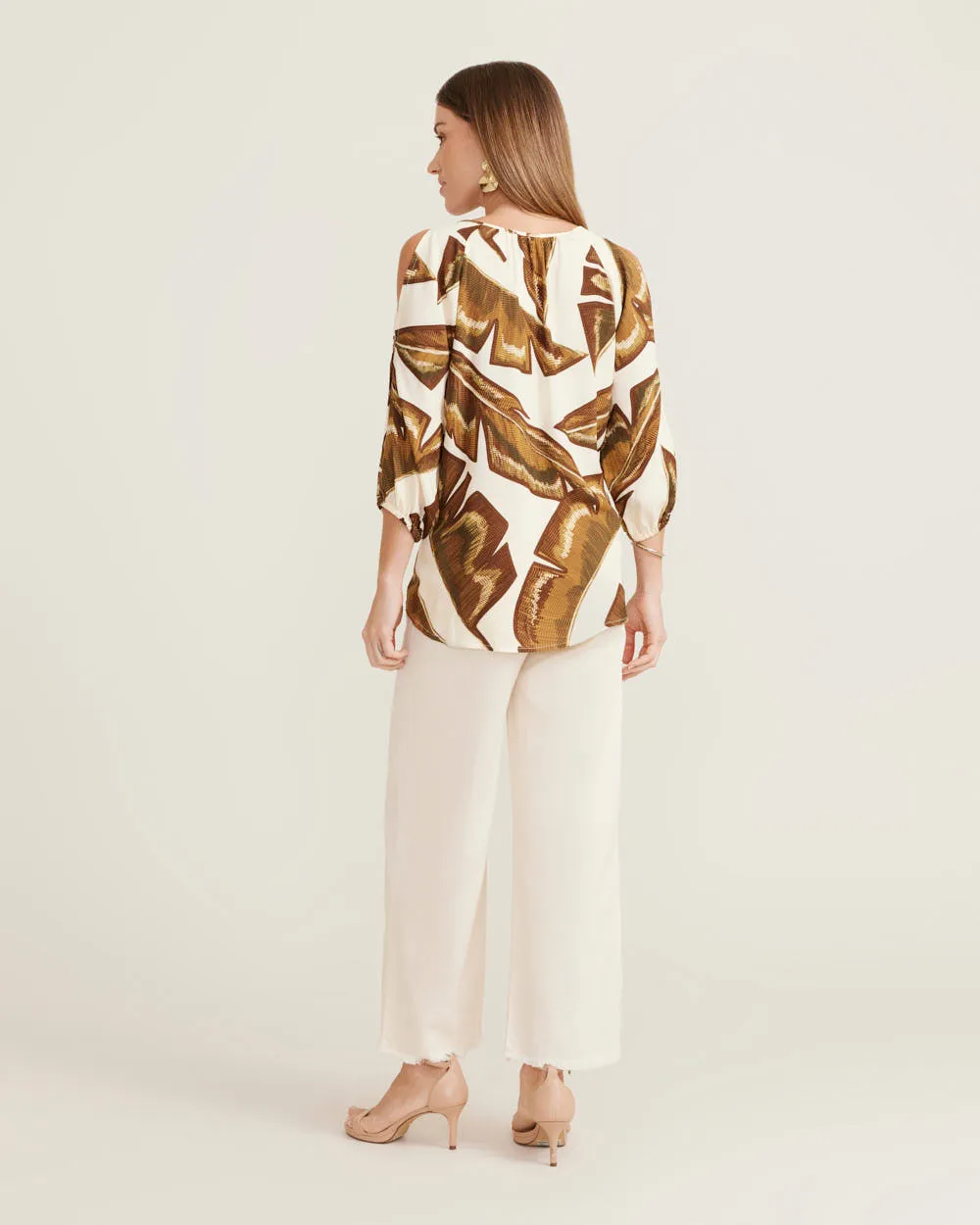 Banana Leaf Peasant Top