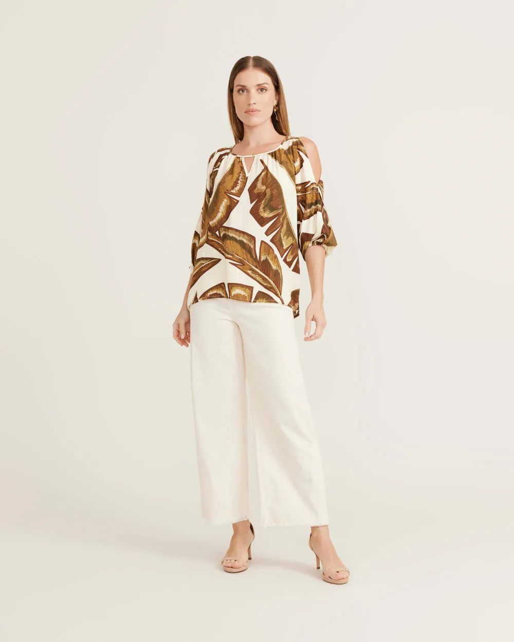 Banana Leaf Peasant Top