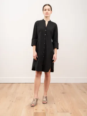 bell sleeve dress - black