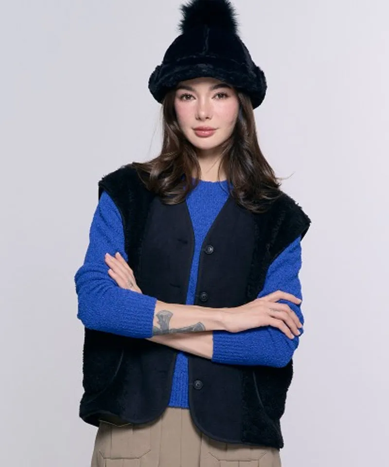 BENECIA 12 Fleece Vest - Black