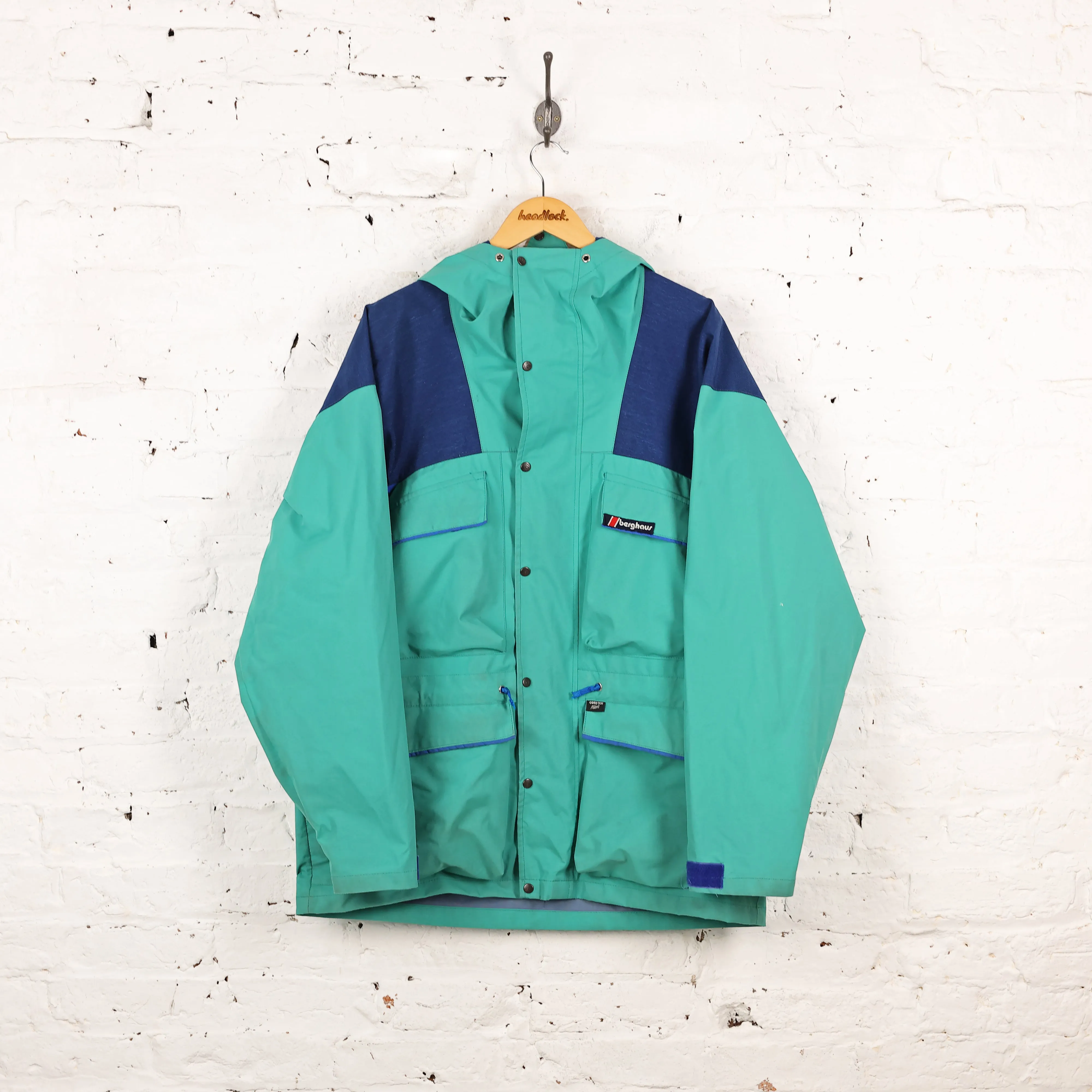 Berghaus 90s Trango Extreme Gore Tex Rain Jacket - Green - XL