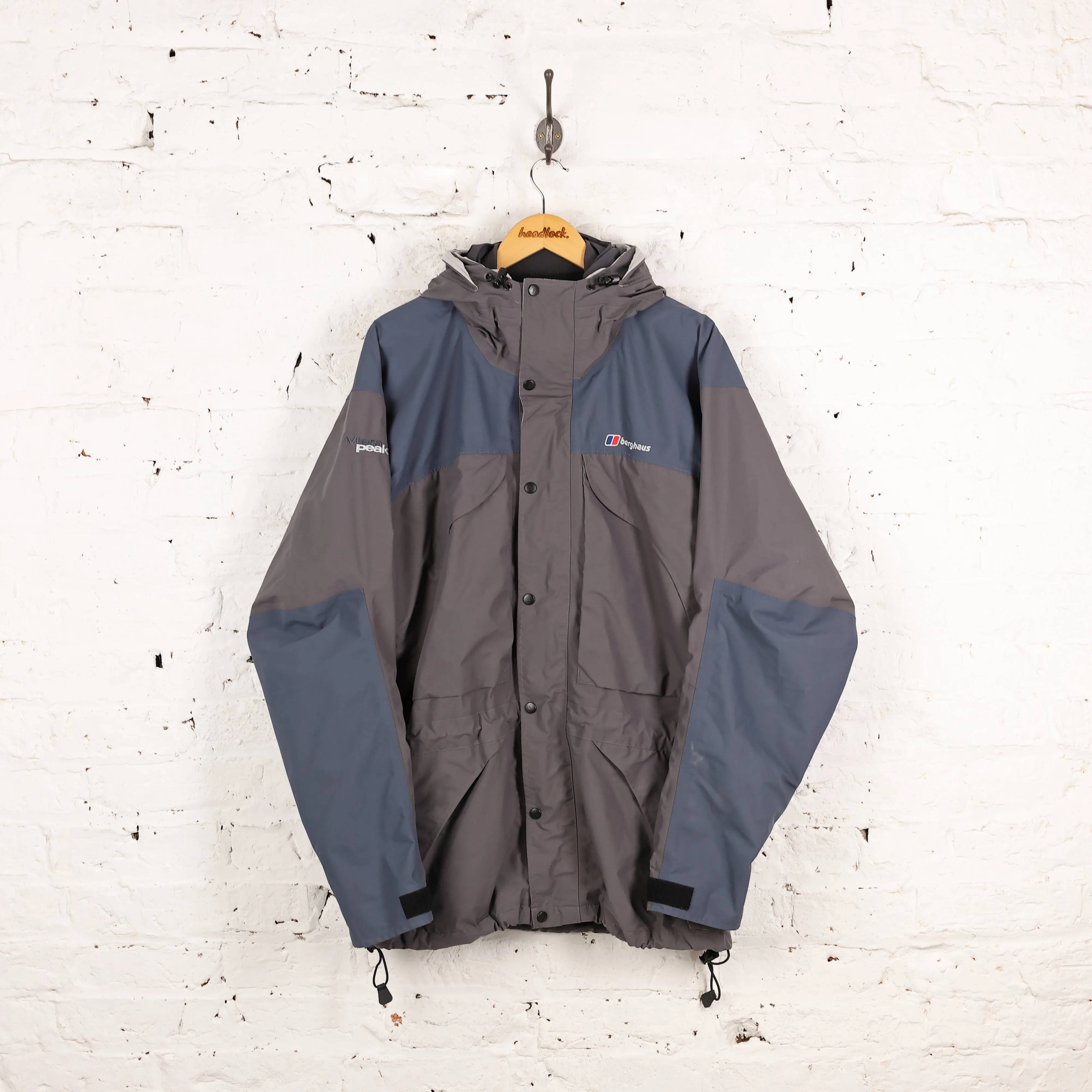 Berghaus Mera Peak Gore Tex Rain Jacket - Grey - XL