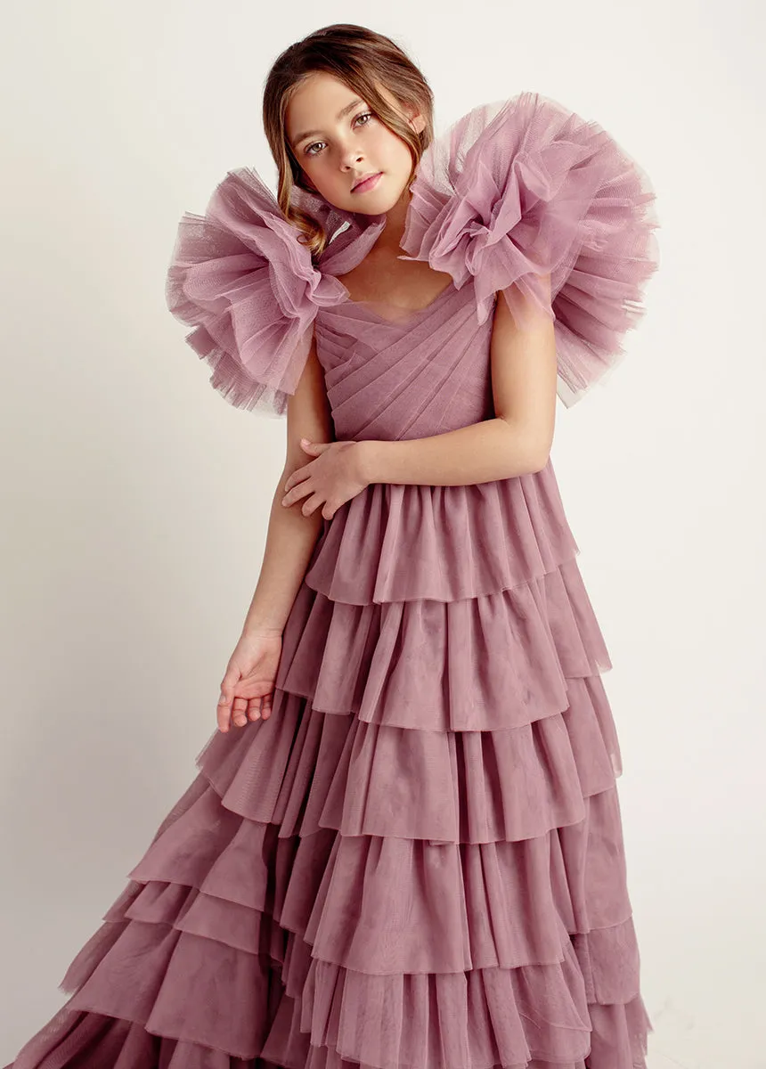 Briony Impact Dress in Orchid