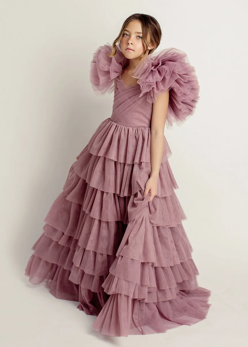 Briony Impact Dress in Orchid