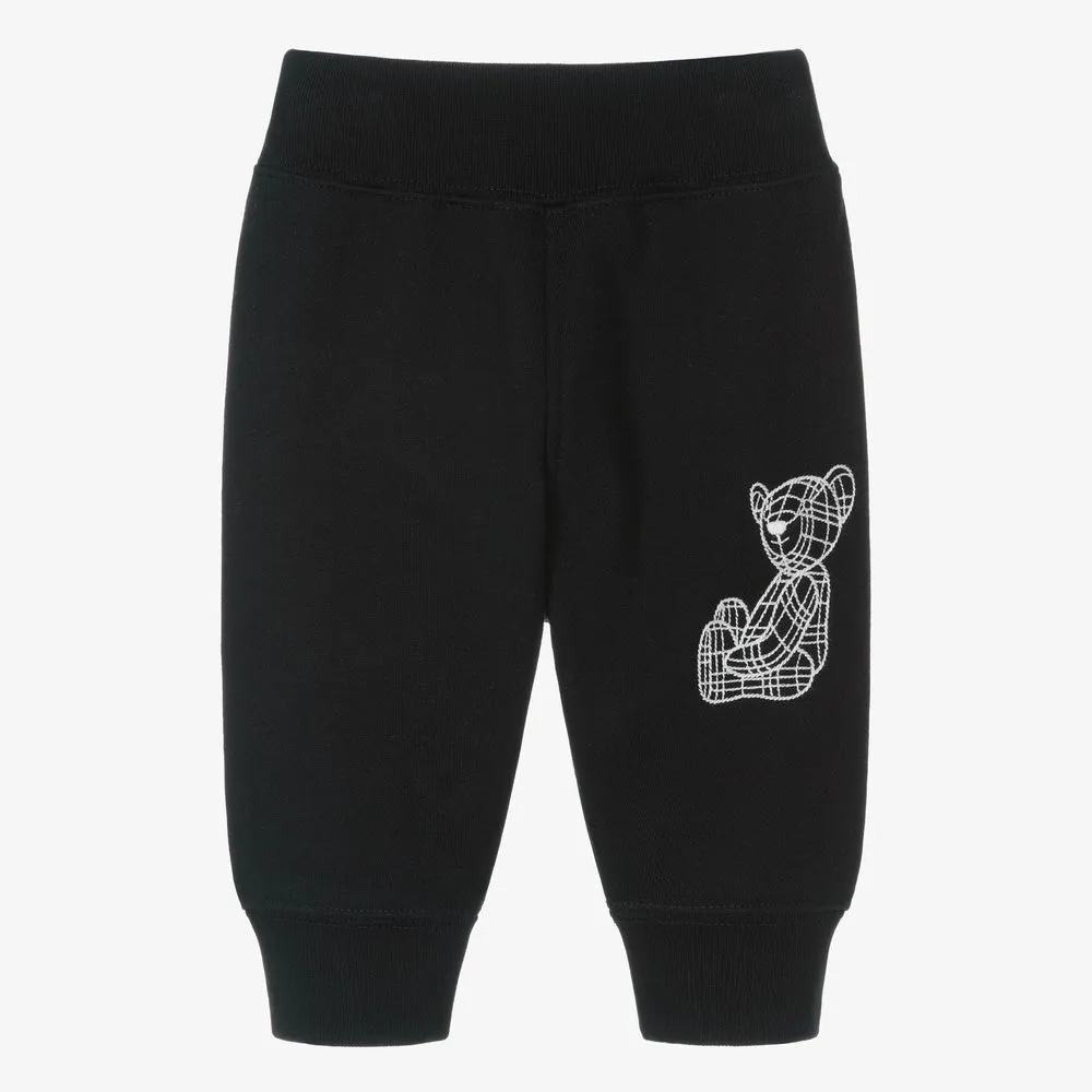 Burberry Baby Black Thomas Bear Joggers