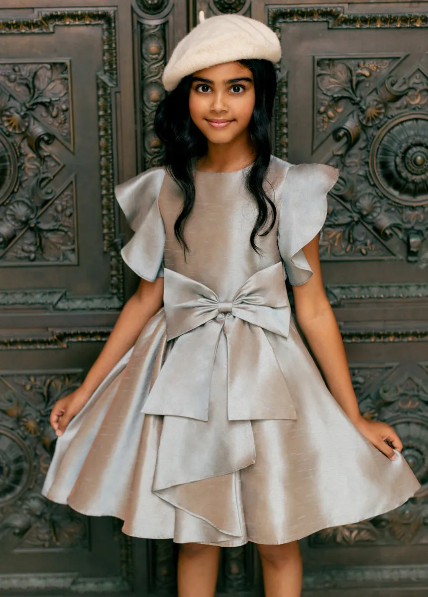 Camryn Dress in Opalized Tan