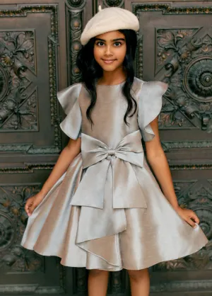Camryn Dress in Opalized Tan