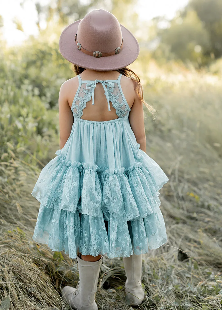 Catrina Dress in Sky Blue