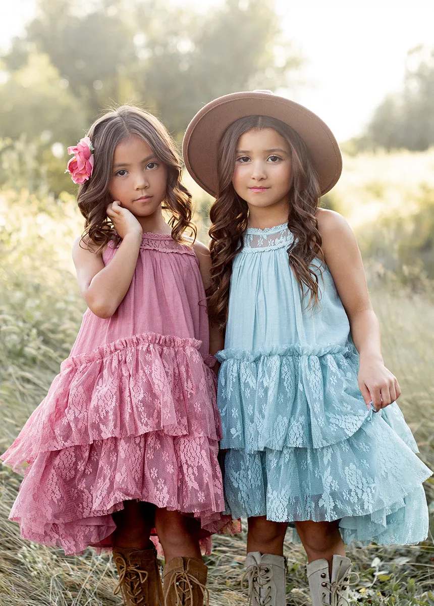 Catrina Dress in Sky Blue