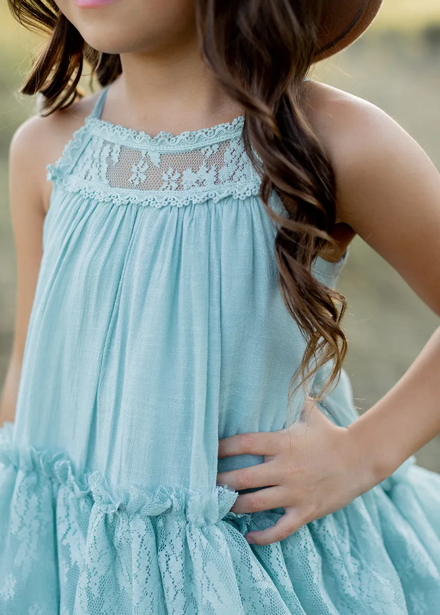 Catrina Dress in Sky Blue