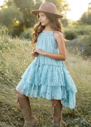 Catrina Dress in Sky Blue