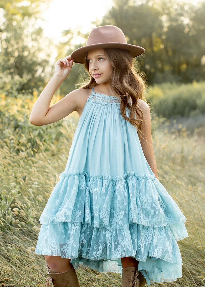 Catrina Dress in Sky Blue