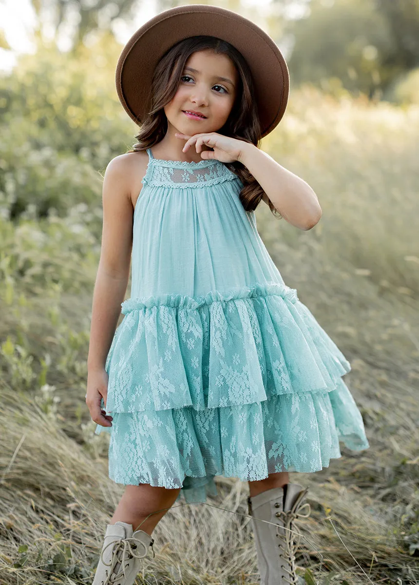 Catrina Dress in Sky Blue
