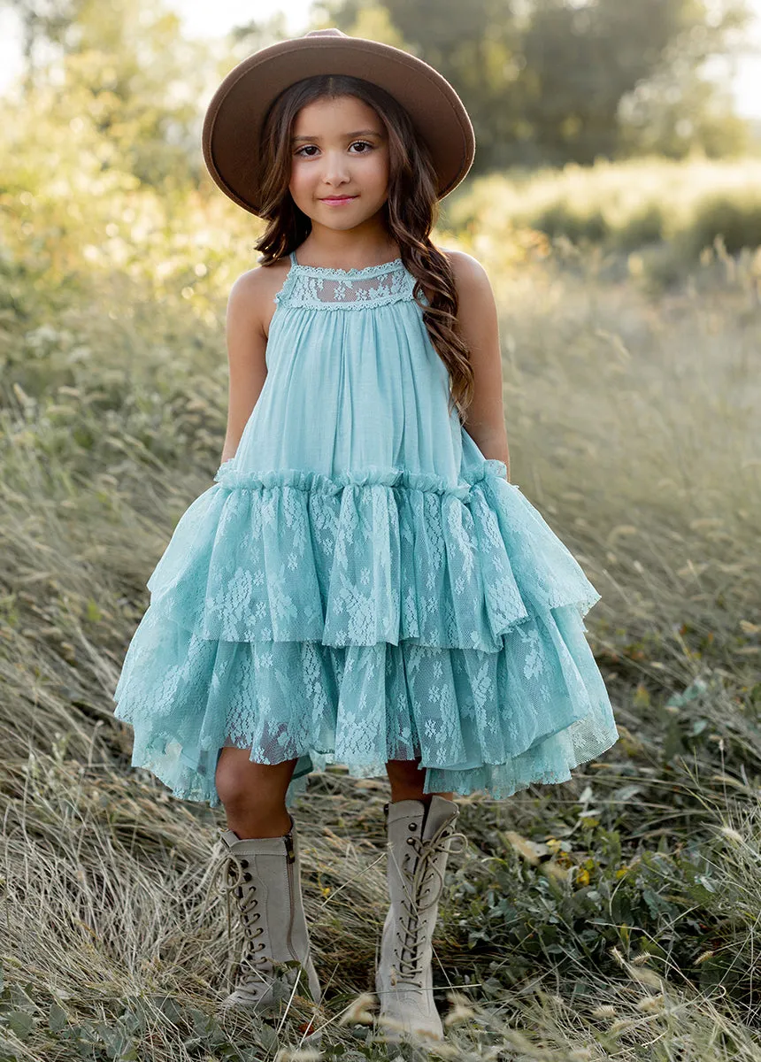 Catrina Dress in Sky Blue