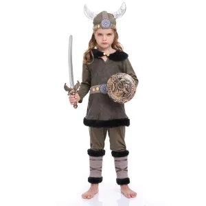 Childrenswear Kids Children Pirate Warrior Clothes Vikings Performance Clothes Cosplay Costumes