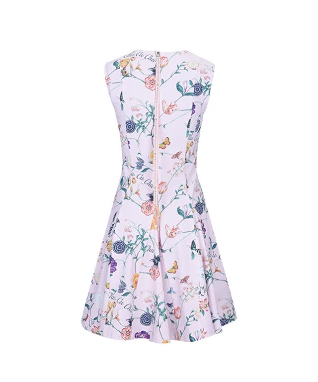CHUCUCHU Women's Flower Dress - Pink