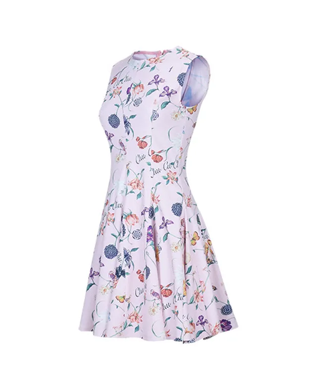 CHUCUCHU Women's Flower Dress - Pink