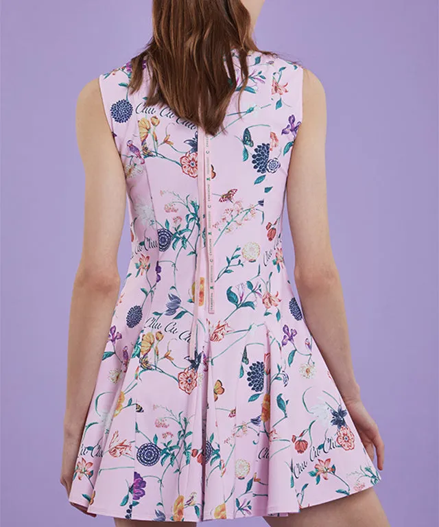 CHUCUCHU Women's Flower Dress - Pink